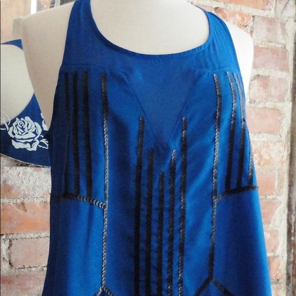 Blue Sheer Tank Top - Picture 3 of 3